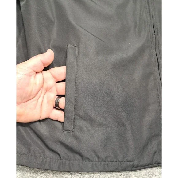 George XL 46/48 Jacket Men’s Dress Coat Pockets Office Business Polyester Zip - Picture 5 of 10